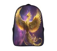 The Golden Ave Fénix Spreads Its Wings And Rises Mochila Niña Chicos Escolares Adolescentes Bolsa De Escuela Infantil 39x29x16cm
