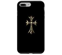 The Golden Beryl Cross Pave Diamonds Carcasa para iPhone 7 Plus/8 Plus