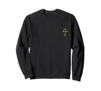 The Golden Beryl Cross Pave Diamonds Sudadera