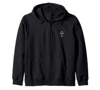 The Golden Beryl Cross Pave Diamonds Sudadera con Capucha