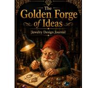 The Golden Forge of Ideas Jewelry Design Journal: Sketch, Plan & Create Beautiful Jewelry | Project Planner for Jewelry Makers | Birthday | Creative inspiration gift for women, girls