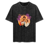The Golden Girls Group Photo Mens T-Shirt Black Graphic Unisex tee Shirt L
