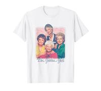 The Golden Girls Iconic Characters Group Shot Retro Poster Camiseta