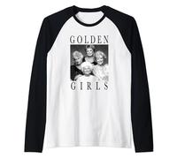 The Golden Girls Iconic Queens Vintage Group Shot Portrait Camiseta Manga Raglan