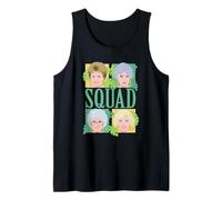 The Golden Girls Illustrated Squad Character Grid TV Show Camiseta sin Mangas