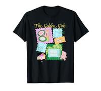 The Golden Girls Retro Stamp Collage Classic TV Show Camiseta