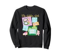 The Golden Girls Retro Stamp Collage Classic TV Show Sudadera