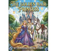 The Golden Hair Princess: 30 Beautiful Coloring Pages Featuring a Long-Haired Princess, Enchanted Castles, White Horses and Romantic Fairy Tale Scenes for All Ages