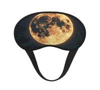 The Golden Moon. Máscara de ojos definitiva para dormir, máscara de ojos suave y cómoda, relajante con cero presión nocturna con los ojos vendados.