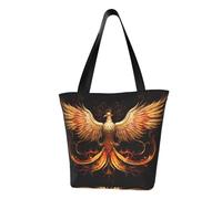 The Golden Phoenix - Bolso de hombro para mujer, bolso de compras, adecuado para viajes de fin de semana, bolsa de mensajero