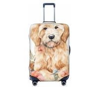 The Golden Retriever - Funda elástica para equipaje de viaje, protector de maleta, funda de equipaje impresa antiarañazos, Black, M