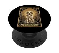 The Golden Retriever Tarot Card PopSockets PopGrip Adhesivo