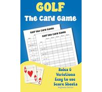 The Golf Card Game Score Sheets - Family Card Game Score Card - Light Strategy Card Game for kids, teens, adults, family