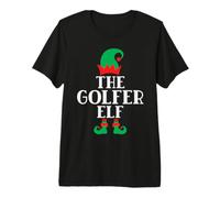 The Golfer Elf Matching Family Christmas Elf Camiseta Premium