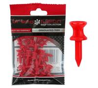 The Golfers Club Golf Graduated Red Plastic Tees (1.25 Pulgadas x 30)