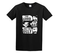The Good The Bad and The Ugly Retno Unisex 100% Cotton Short-Sleeve T-Shirts Black L