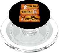 The Good The Bad The Chihuahuas Funny Chihuahua Dog Lover PopSockets PopGrip para MagSafe