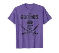 The Goonies Flag on Gray Camiseta, Hombre, Morado Jaspeado, L