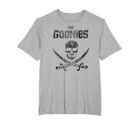 The Goonies Flag on Gray Camiseta, Hombre Tallas Grandes, Gris Jaspeado, 6X Alto