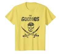 The Goonies Flag on Gray Camiseta, Niños, Limón, 2 años