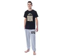 The Goonies Mens' Movie Skull Map Never Say Die Jogger Sleep Pajama Set (Small)