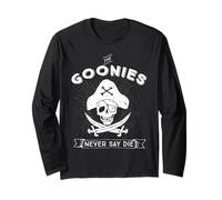 The Goonies Never Say Die Skull Pirate, Divertido Logotipo clásico de los 80 Manga Larga