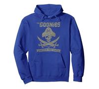 The Goonies Never Say Die Sudadera con Capucha, Unisex para Adultos, Azul Real, L