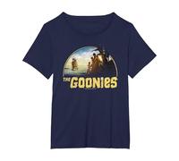 The Goonies Pirate Ship Camiseta, Mujer Tallas Grandes, Azul Marino, 1XL Grande