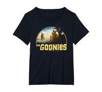 The Goonies Pirate Ship Camiseta, Mujer Tallas Grandes, Negro, 2XL Grande
