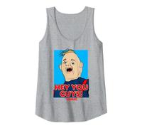 The Goonies Sloth Hey You Guys Camiseta sin Mangas, Mujer, Gris Jaspeado, L