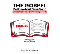 The Gospel: Bible Scripture Verse Crossword Puzzle