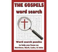 The Gospels Word Search: Word search puzzles with easy to read print, to help you dive into the four gospels Matthew, Mark, Luke, and John | 6x9 ... for Bible students, holidays, and free time