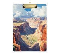 The Grand Canyon - Portapapeles tamaño A4 compacto, con agujero estándar para profesores de primer año, tamaño 9 x 12 pulgadas