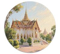 The Grand Palace of Bangkok Rompecabezas Imposible,desafío for Adults Edificio Juego Educativo 1000 Piezas Obra De Arte De Juego De para Adultos Y Niños A Partir De 12 Años 1000pcs (67.5x67.5cm)