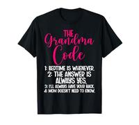 The Grandma Code Día de la Madre Abuela Abuela Abuela Camiseta