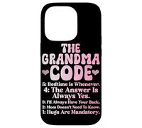 The Grandma Code Día de la Madre Abuela Abuela Abuela Carcasa para iPhone 14 Pro