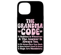 The Grandma Code Día de la Madre Abuela Abuela Abuela Carcasa para iPhone 15