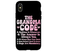 The Grandma Code Día de la Madre Abuela Abuela Abuela Carcasa para iPhone X/XS