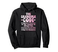 The Grandma Code Día de la Madre Abuela Abuela Abuela Sudadera con Capucha