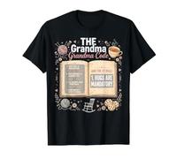 The Grandma Code Granny Grandmother Grandparent Camiseta gráfica económica, Hombre, Negro, M