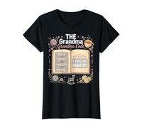 The Grandma Code Granny Grandmother Grandparent Camiseta gráfica económica, Mujer, Negro, XL