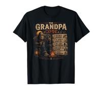 The Grandpa Code Funny Bigfoot Camping Humor Cita Camiseta