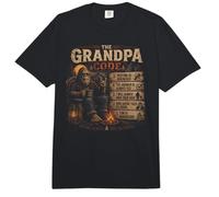 The Grandpa Code Funny Bigfoot Camping Humor Cita Comfort Colors Adult Heavyweight T-Shirt