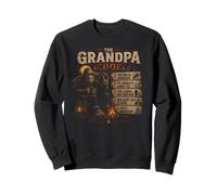 The Grandpa Code Funny Bigfoot Camping Humor Cita Sudadera