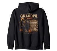 The Grandpa Code Funny Bigfoot Camping Humor Cita Sudadera con Capucha
