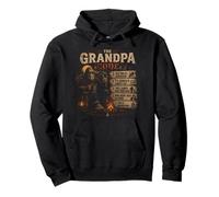 The Grandpa Code Funny Bigfoot Camping Humor Cita Sudadera con Capucha