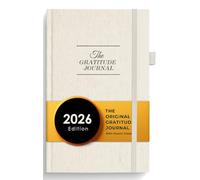 The Gratitude Journal: diario de 5 minutos, solo cinco minutos al día para inspirar agradecimiento, atención plena, positividad, felicidad, mejorado con soporte para bolígrafo, bolsillo interior y