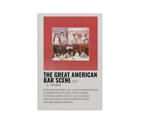 The Great American Bar Scene by Zach Bryan- Pósteres de lona para dormitorio, decoración de pared, pósteres, impresiones artísticas, póster impreso, pintura retro para decoración de pared del hogar