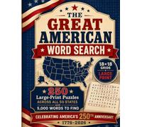 The Great American Word Search: 250 Large-Print Puzzles Across All 50 States with 5,000 Words to Find