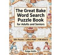 The Great Bake Word Search Puzzle Book For Adults And Seniors